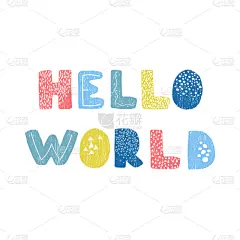绘画插图,文字,矢量,举起手,地球形,你好,可爱的,事件,贺卡,背景分离