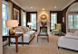 willowbrook - modern - living room -墙面深咖啡色重色墙面沙发软装色彩搭配