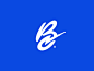 Blitz Remix. blitz basketball sports logo blue branding design lightening bolt lightening letter b lettering logo