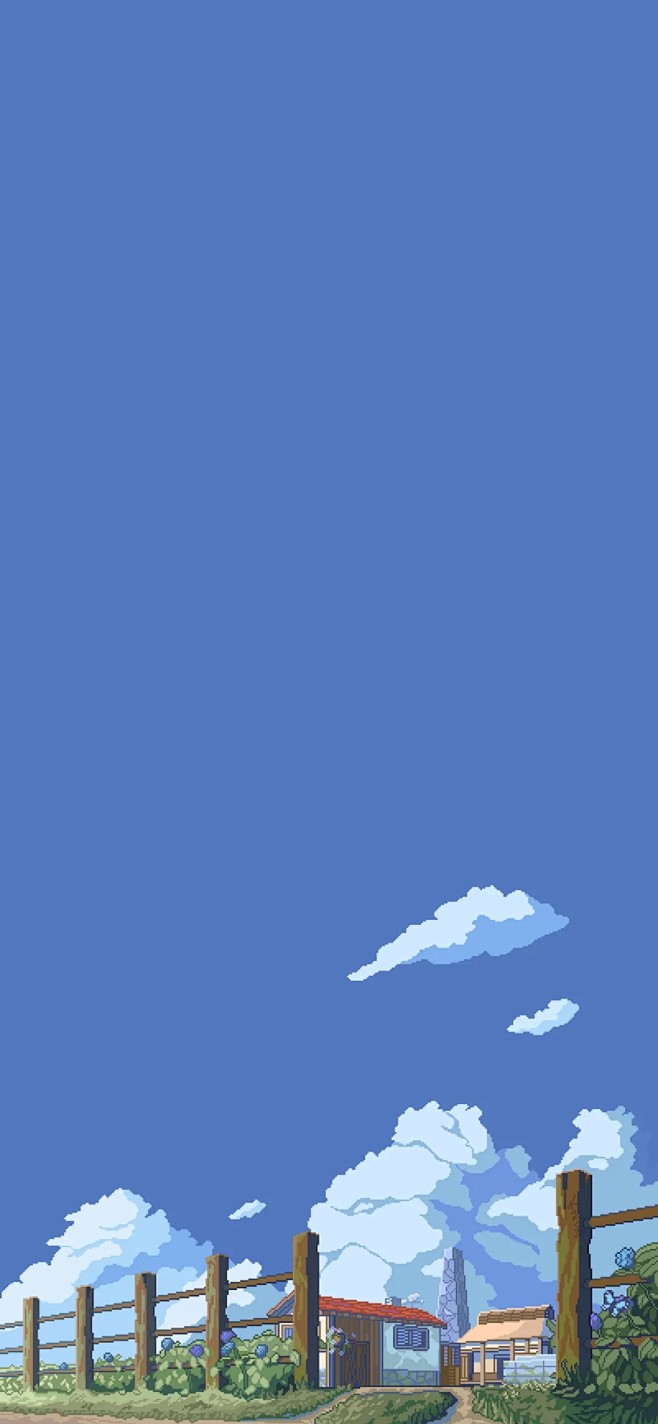 蓝色小清新壁纸背景