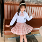 女童秋季儿童8学院风9春装jk制服长袖12岁10时尚小学生女大童套装