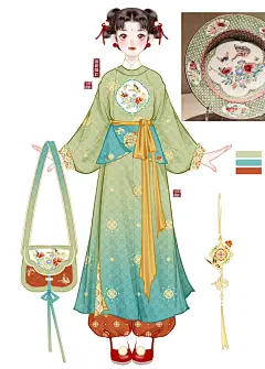 锦地开光花蝶纹盘 - 小红书