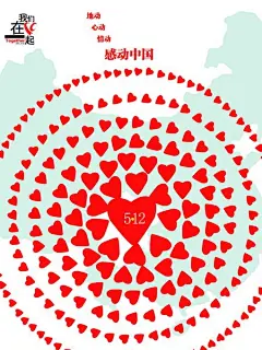 “2008我们在一起”天津商业大学公益海报（三） #采集大赛#