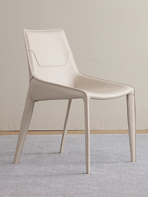 奶油风餐椅家用设计师凳子现代简约意式极简...