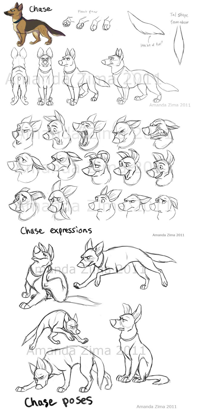 Chase modelsheet by ...