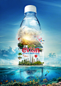 Evian : Evian Natural Spring Water #素材#