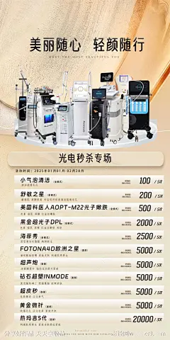 医美光电仪器活动专场宣传海报-源文件-志设网-zs9.com