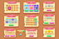 Cake Game UI pack