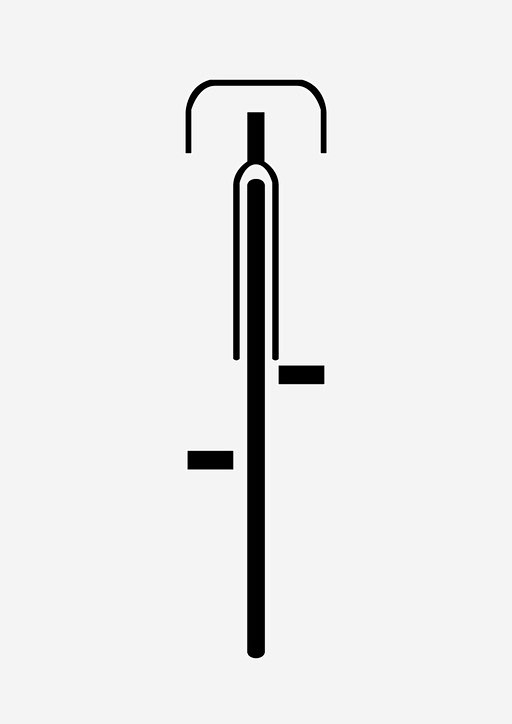 包豪斯风格自行车图标_88ICON ht...