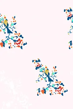 小花  - 源文件下载【酷图网】数码印花,小花,花朵,图案,设计,素材,叶子,手绘花,叶子花,桃花