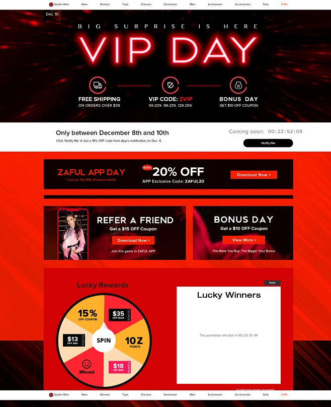 ZAFUL VIP Day : Free...