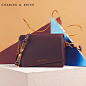 CHARLES＆KEITH 小方包 CK2-80680599 金属装饰肩带单肩斜挎女包-tmall.com天猫