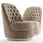 3d models: Arm chair - Armchair opera leila