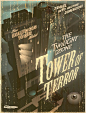 Giclee Printed Twilight Zone Tower of Terror Attraction Poster