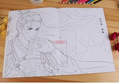 学海轩 醉江湖侠客行 唯美古风涂色线描集 哒哒猫 水彩色铅笔绘画成人学生零基础填色涂色临摹画册书籍古风漫画人物绘本插画作品集-tmall.com天猫
