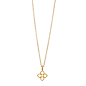 be your own kind of beautiful clover necklace, gold dipped