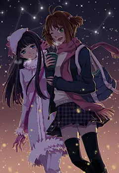 風Sir_动漫,插画,同人,板绘,内页插,日系,赛璐璐,百变小樱,魔卡少女樱_涂鸦王国插画