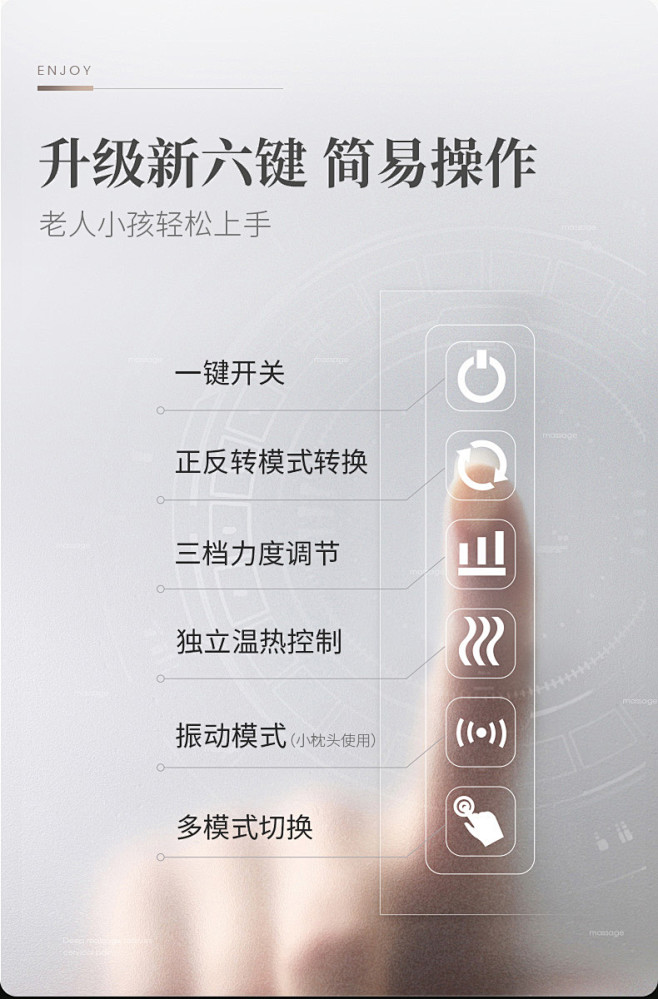 志高肩颈椎按摩器仪颈部腰部肩部多功能家用...