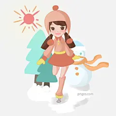 冬季旅游可爱女孩滑冰插画图片大小3000x3000px 图片尺寸2.41 MB 来自PNG搜索网 pngss.com 免费免扣png素材下载！冰上运动#冰雪运动#冬季旅游#冬季运动#滑冰插画#滑冰场#滑雪场#卡通人物#可爱女孩#手绘#装饰图案#