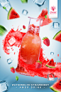 Watermelon-Strawberry-50X75cm-定稿 Amor饮料合成图 #排版# #经典#