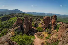美丽的天然岩石形成堡垒保加利亚