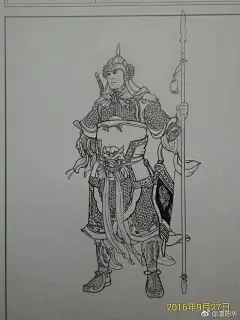 再放一组老胡的铠甲线稿 2昆明·北教场 ​​​​