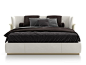 Upholstered double bed ALLURE L by Capital Collection
