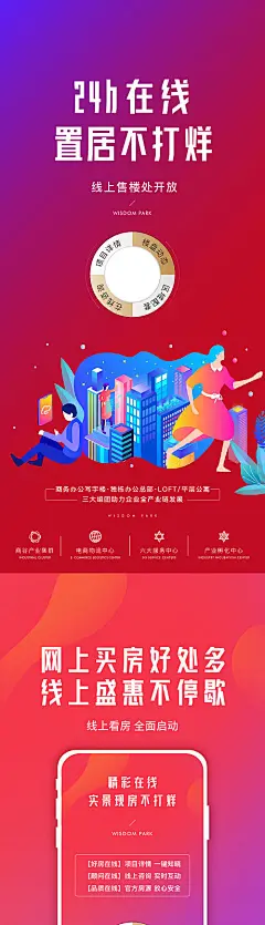 海报 地产 线上 看房 不打烊 手机 系列