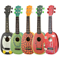 夏威夷尤克里里ukulele四弦琴小吉他 21寸ukelele乌克丽丽菠萝型（豆瓣）
