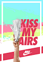 “KISS MY AIRS”主题海报设计作品 - 优优教程网