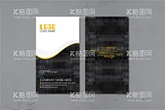 黑色竖版名片  - 源文件下载【酷图网】名片,名片模板,名片设计,分层名片,简约名片,公司名片,业务名片,经理名片,创意名片,竖版名片,黑色名片,