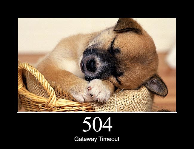 504 Gateway Timeout:...