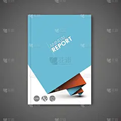 现代矢量抽象宣传册设计模板