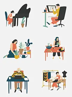 手绘简约人物都市享受生活女性男性矢量图图片大小4267x5704px 图片尺寸730.74 KB 来自PNG搜索网 pngss.com 免费免扣png素材下载！钢琴#各行各业#工作#花朵#简约#男性#女性#盆栽#人物#矢量图#手绘#素材#元素#