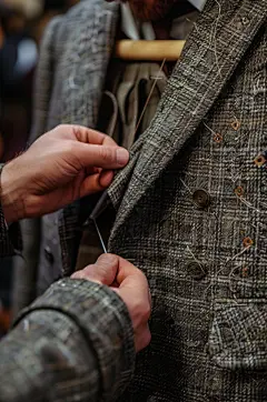 AI数字艺术西装定制西服店摄影图-众图网