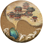 古人认为海市蜃楼是海里巨大的蛤蜊吐气化成——图自清代《海错图谱》，绘图/聂璜