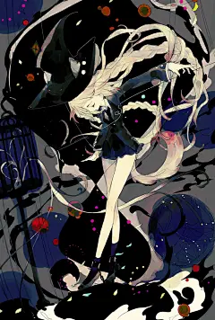 动漫日系插画人物侧脸侧颜的描绘相关原画图集插画图片漫画素材