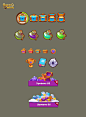 Icons and chips for UI mobile game
