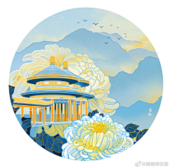 没日没夜的设计师采集到插画：节气插画