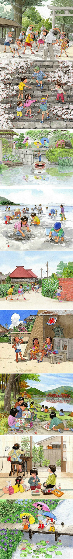 linghaitingyu07采集到童年插画