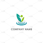 eco leaf nature pure logo