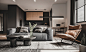 interiordesign livingroom bedroom LOFT kitchen Minimalism apartment design leather wood