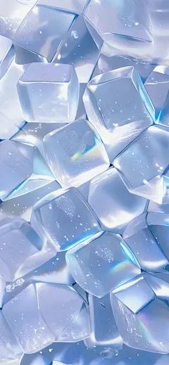 原图壁纸：清凉冰块-今日头条
