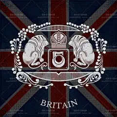 16个EPS 英伦风格 印花图案辅助LOGO设计元素 2016053026-淘宝网