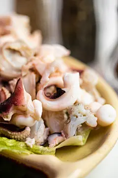 白灼八爪鱼烧烤烤串夜宵小吃美食摄影图