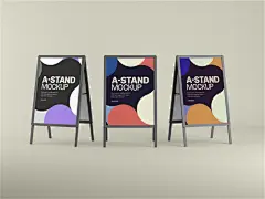 广告展架海报品牌形象展示场景效果图mockup样机模板贴图PSD素材 (110)