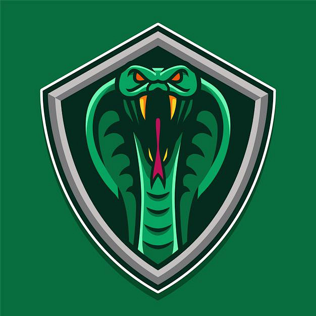 眼镜蛇盾牌，logo标志矢量图素材