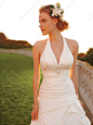 Halter wedding dress