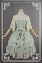 Neverland Lolita (SuffleSong) -The Richly Painted Zither - Normal Waist Lolita OP Dress - Sold Out