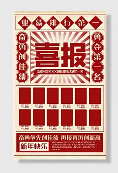 喜报新年快乐业绩排行第奋勇创佳绩勇夺第名姓名个人业绩